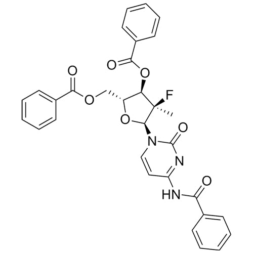 (2R,3R,4R,5S)-5-(4-benzamido-2-oxopyrimidin-1(2H)-yl)-2-((benzoyloxy)methyl)-4-fluoro-4-methyltetrahydrofuran-3-yl benzoate