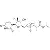(2S)-isopropyl 2-(((((2R,3R,4R,5R)-5-(2,4-dioxo-3,4-dihydropyrimidin-1(2H)-yl)-4-fluoro-3-hydroxy-4-methyltetrahydrofuran-2-yl)methoxy)(hydroxy)phosphoryl)amino)propanoate