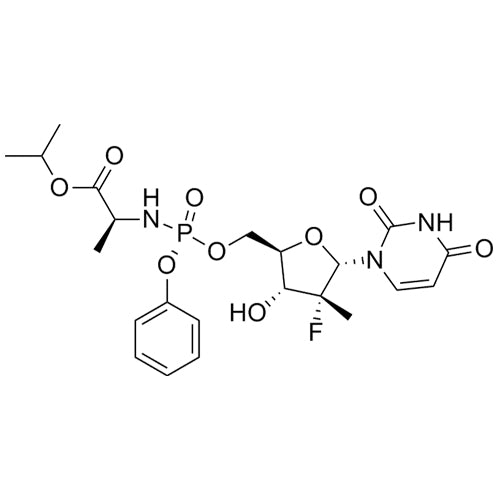 (S)-isopropyl 2-(((R)-(((2R,3R,4R,5S)-5-(2,4-dioxo-3,4-dihydropyrimidin-1(2H)-yl)-4-fluoro-3-hydroxy-4-methyltetrahydrofuran-2-yl)methoxy)(phenoxy)phosphoryl)amino)propanoate