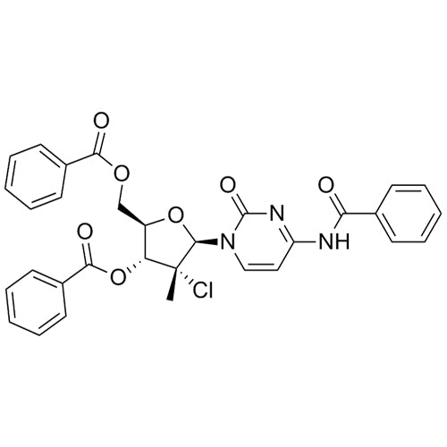 (2R,3R,4R,5R)-5-(4-benzamido-2-oxopyrimidin-1(2H)-yl)-2-((benzoyloxy)methyl)-4-chloro-4-methyltetrahydrofuran-3-yl benzoate