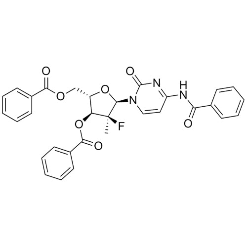 (2S,3S,4S,5R)-5-(4-benzamido-2-oxopyrimidin-1(2H)-yl)-2-((benzoyloxy)methyl)-4-fluoro-4-methyltetrahydrofuran-3-yl benzoate