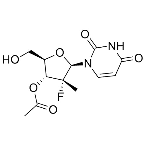 (2R,3R,4R,5R)-5-(2,4-dioxo-3,4-dihydropyrimidin-1(2H)-yl)-4-fluoro-2-(hydroxymethyl)-4-methyltetrahydrofuran-3-yl acetate