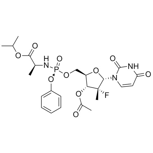 (S)-isopropyl 2-(((S)-(((2R,3R,4R,5S)-3-acetoxy-5-(2,4-dioxo-3,4-dihydropyrimidin-1(2H)-yl)-4-fluoro-4-methyltetrahydrofuran-2-yl)methoxy)(phenoxy)phosphoryl)amino)propanoate