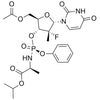 (2S)-isopropyl 2-(((((2R,3R,4R,5S)-2-(acetoxymethyl)-5-(2,4-dioxo-3,4-dihydropyrimidin-1(2H)-yl)-4-fluoro-4-methyltetrahydrofuran-3-yl)oxy)(phenoxy)phosphoryl)amino)propanoate