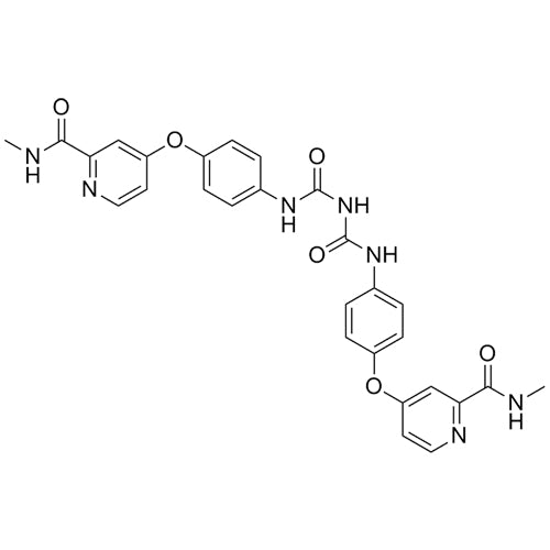 4,4'-((((azanediylbis(carbonyl))bis(azanediyl))bis(4,1-phenylene))bis(oxy))bis(N-methylpicolinamide)
