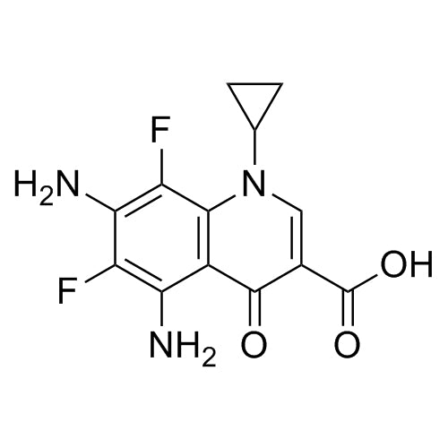 5,7-diamino-1-cyclopropyl-6,8-difluoro-4-oxo-1,4-dihydroquinoline-3-carboxylic acid