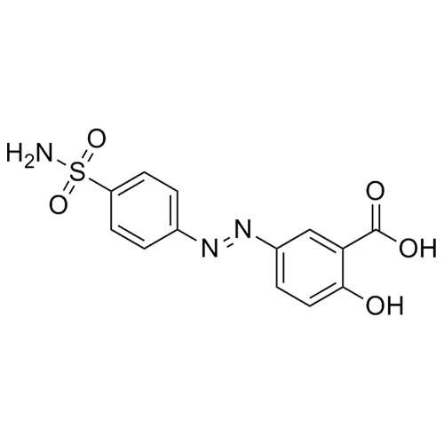 2-hydroxy-5-((4-sulfamoylphenyl)diazenyl)benzoic acid
