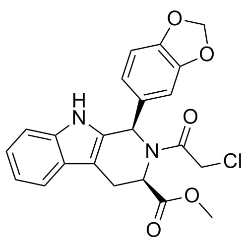 (1R,3R)-methyl 1-(benzo[d][1,3]dioxol-5-yl)-2-(2-chloroacetyl)-2,3,4,9-tetrahydro-1H-pyrido[3,4-b]indole-3-carboxylate