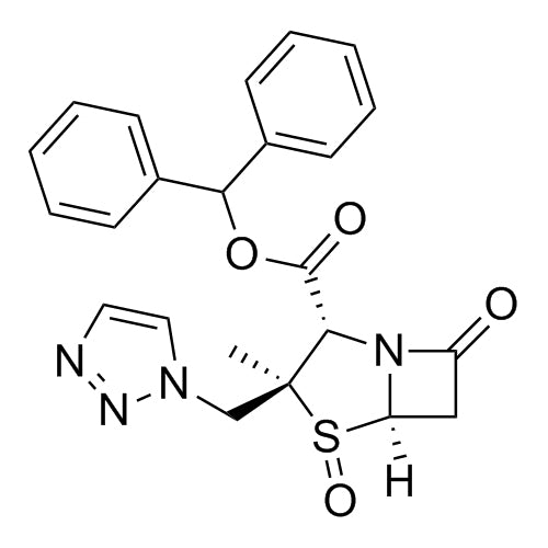 (2S,3S,5R)-benzhydryl 3-((1H-1,2,3-triazol-1-yl)methyl)-3-methyl-7-oxo-4-thia-1-azabicyclo[3.2.0]heptane-2-carboxylate 4-oxide
