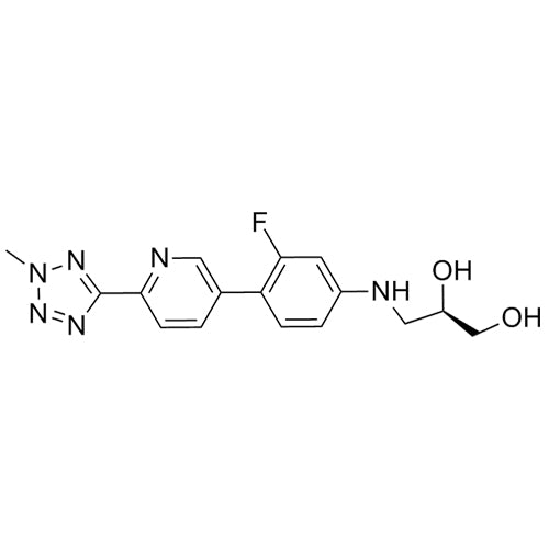 (R)-3-((3-fluoro-4-(6-(2-methyl-2H-tetrazol-5-yl)pyridin-3-yl)phenyl)amino)propane-1,2-diol