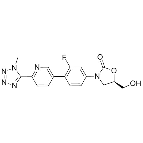 (R)-3-(3-fluoro-4-(6-(1-methyl-1H-tetrazol-5-yl)pyridin-3-yl)phenyl)-5-(hydroxymethyl)oxazolidin-2-one