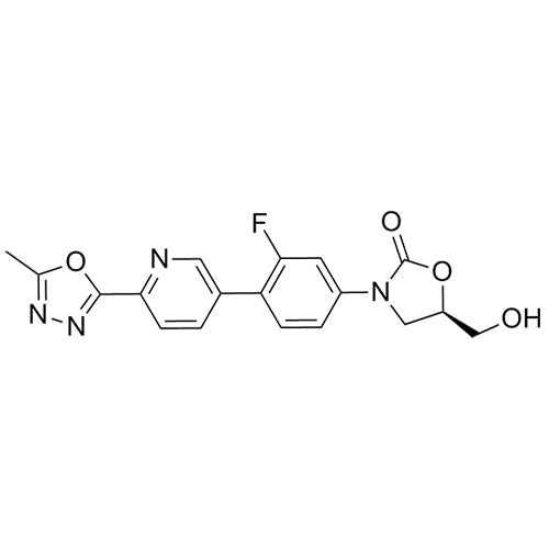 (R)-3-(3-fluoro-4-(6-(5-methyl-1,3,4-oxadiazol-2-yl)pyridin-3-yl)phenyl)-5-(hydroxymethyl)oxazolidin-2-one