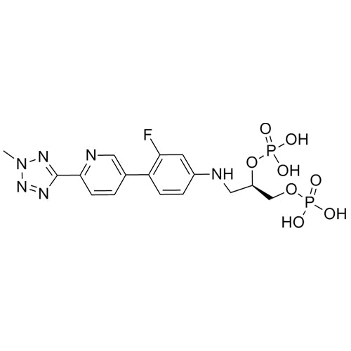 (R)-3-((3-fluoro-4-(6-(2-methyl-2H-tetrazol-5-yl)pyridin-3-yl)phenyl)amino)propane-1,2-diyl bis(dihydrogen phosphate)