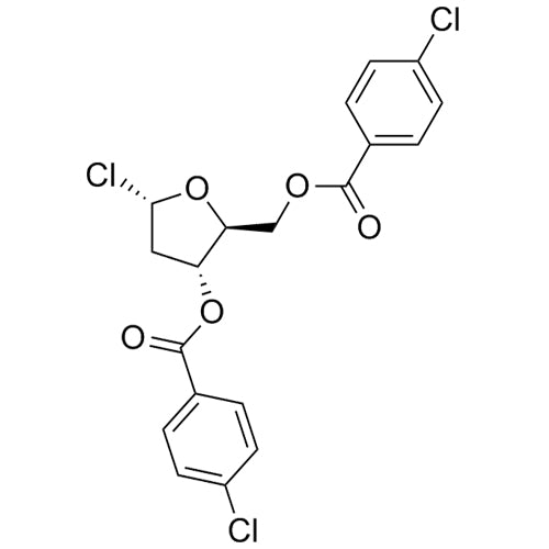 (2S,3R,5S)-5-chloro-2-(((4-chlorobenzoyl)oxy)methyl)tetrahydrofuran-3-yl 4-chlorobenzoate