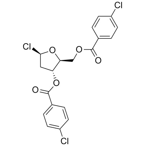 (2S,3R,5R)-5-chloro-2-(((4-chlorobenzoyl)oxy)methyl)tetrahydrofuran-3-yl 4-chlorobenzoate
