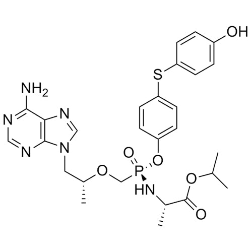 (S)-isopropyl 2-(((S)-((((R)-1-(6-amino-9H-purin-9-yl)propan-2-yl)oxy)methyl)(4-((4-hydroxyphenyl)thio)phenoxy)phosphoryl)amino)propanoate
