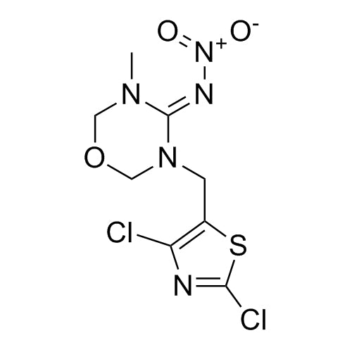 N-(3-((2,4-dichlorothiazol-5-yl)methyl)-5-methyl-1,3,5-oxadiazinan-4-ylidene)nitramide