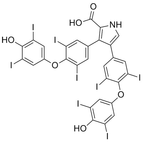 3,4-bis(4-(4-hydroxy-3,5-diiodophenoxy)-3,5-diiodophenyl)-1H-pyrrole-2-carboxylic acid