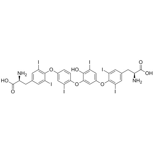 (S)-2-amino-3-(4-(4-(5-(4-((S)-2-amino-2-carboxyethyl)-2,6-diiodophenoxy)-2-hydroxy-3-iodophenoxy)-3-iodophenoxy)-3,5-diiodophenyl)propanoic acid