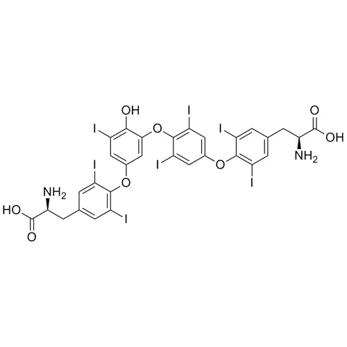 (S)-2-amino-3-(4-(3-(4-(4-((S)-2-amino-2-carboxyethyl)-2,6-diiodophenoxy)-2,6-diiodophenoxy)-4-hydroxy-5-iodophenoxy)-3,5-diiodophenyl)propanoic acid