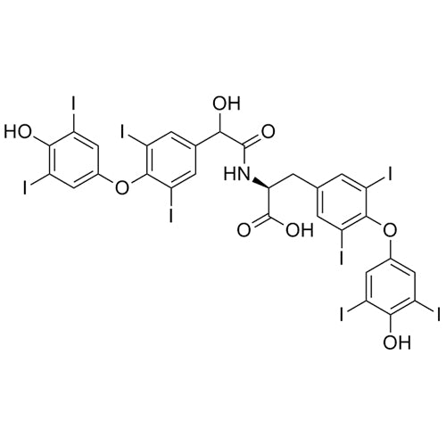 (2S)-2-(2-hydroxy-2-(4-(4-hydroxy-3,5-diiodophenoxy)-3,5-diiodophenyl)acetamido)-3-(4-(4-hydroxy-3,5-diiodophenoxy)-3,5-diiodophenyl)propanoic acid