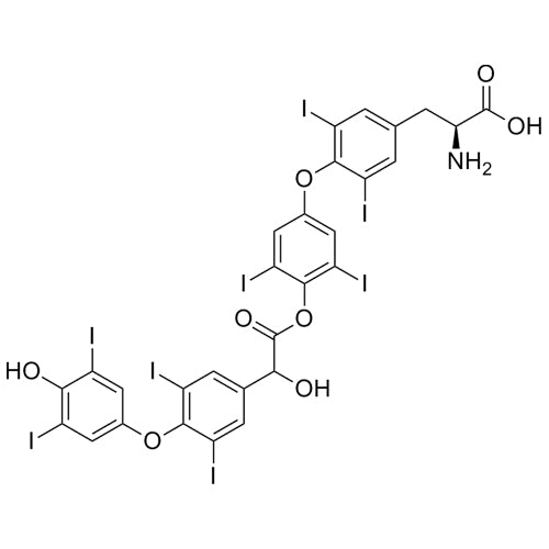 (2S)-2-amino-3-(4-(4-(2-hydroxy-2-(4-(4-hydroxy-3,5-diiodophenoxy)-3,5-diiodophenyl)acetoxy)-3,5-diiodophenoxy)-3,5-diiodophenyl)propanoic acid