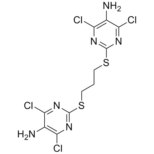 2,2'-(propane-1,3-diylbis(sulfanediyl))bis(4,6-dichloropyrimidin-5-amine)