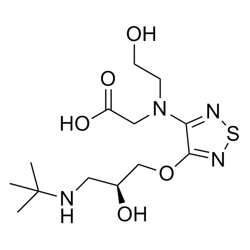 (S)-2-((4-(3-(tert-butylamino)-2-hydroxypropoxy)-1,2,5-thiadiazol-3-yl)(2-hydroxyethyl)amino)acetic acid
