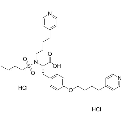 (S)-3-(4-(4-(pyridin-4-yl)butoxy)phenyl)-2-(N-(4-(pyridin-4-yl)butyl)butylsulfonamido)propanoic acid dihydrochloride