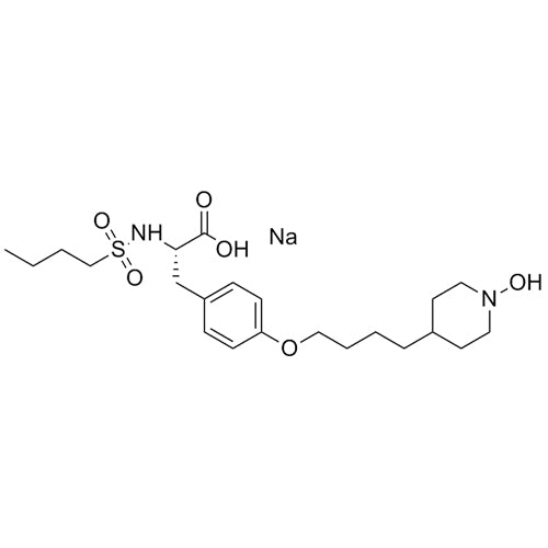 (S)-2-(butylsulfonamido)-3-(4-(4-(1-hydroxypiperidin-4-yl)butoxy)phenyl)propanoic acid, sodium salt
