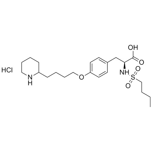 (2S)-2-(butylsulfonamido)-3-(4-(4-(piperidin-2-yl)butoxy)phenyl)propanoic acid hydrochloride