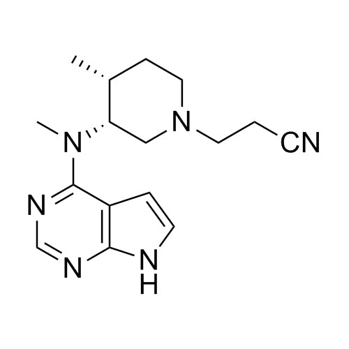 3-((3R,4R)-4-methyl-3-(methyl(7H-pyrrolo[2,3-d]pyrimidin-4-yl)amino)piperidin-1-yl)propanenitrile