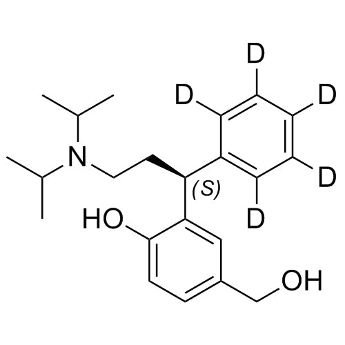 (S)-5-Hydroxymethyl Tolterodine-d5