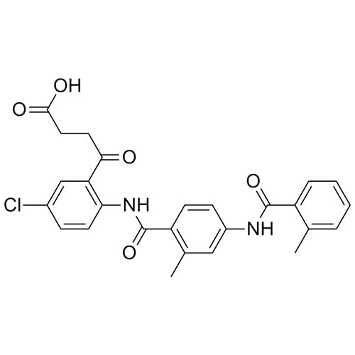 4-(5-chloro-2-(2-methyl-4-(2-methylbenzamido)benzamido)phenyl)-4-oxobutanoic acid