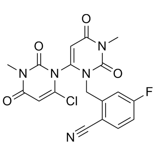 2-((6-chloro-1',3-dimethyl-2,2',4,6'-tetraoxo-1',3,4,6'-tetrahydro-2H-[1,4'-bipyrimidin]-3'(2'H)-yl)methyl)-4-fluorobenzonitrile