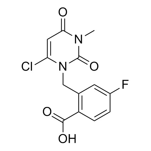 2-((6-chloro-3-methyl-2,4-dioxo-3,4-dihydropyrimidin-1(2H)-yl)methyl)-4-fluorobenzoic acid