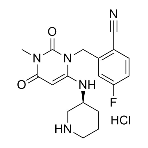 (S)-4-fluoro-2-((3-methyl-2,4-dioxo-6-(piperidin-3-ylamino)-3,4-dihydropyrimidin-1(2H)-yl)methyl)benzonitrile hydrochloride