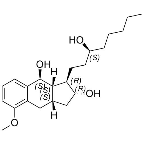 (2R,3R,3aS,4S,9aS)-3-((S)-3-hydroxyoctyl)-8-methoxy-2,3,3a,4,9,9a-hexahydro-1H-cyclopenta[b]naphthalene-2,4-diol