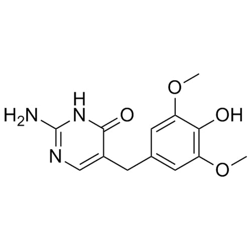 2-amino-5-(4-hydroxy-3,5-dimethoxybenzyl)pyrimidin-4(3H)-one