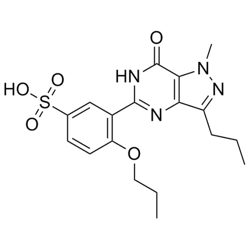 3-(1-methyl-7-oxo-3-propyl-6,7-dihydro-1H-pyrazolo[4,3-d]pyrimidin-5-yl)-4-propoxybenzenesulfonic acid