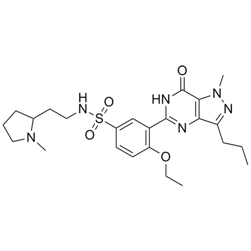 4-ethoxy-3-(1-methyl-7-oxo-3-propyl-6,7-dihydro-1H-pyrazolo[4,3-d]pyrimidin-5-yl)-N-(2-(1-methylpyrrolidin-2-yl)ethyl)benzenesulfonamide