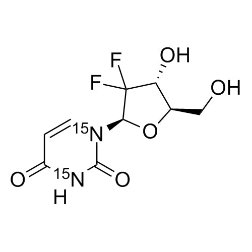 2',2'-Difluoro-2'-deoxy Uridine-13C-15N2