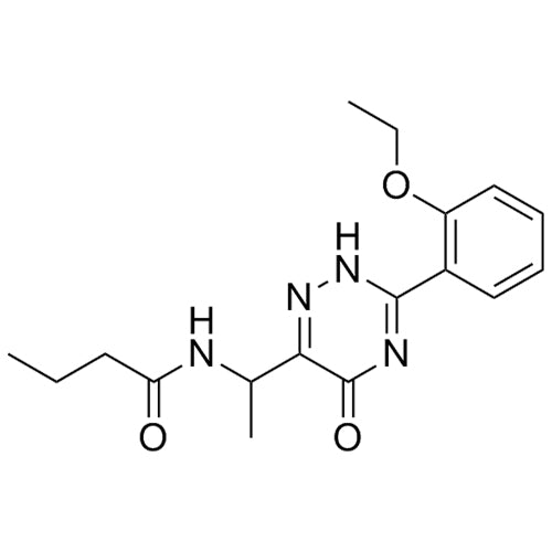N-(1-(3-(2-ethoxyphenyl)-5-oxo-2,5-dihydro-1,2,4-triazin-6-yl)ethyl)butyramide
