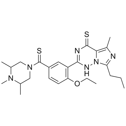 2-(2-ethoxy-5-(3,4,5-trimethylpiperazine-1-carbonothioyl)phenyl)-5-methyl-7-propylimidazo[5,1-f][1,2,4]triazine-4(1H)-thione