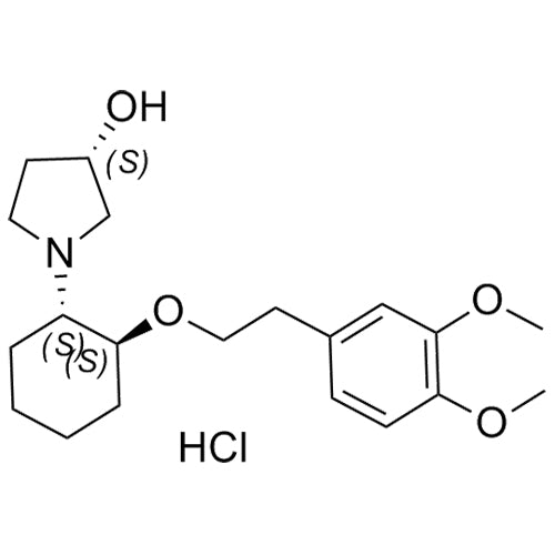 (S)-1-((1S,2S)-2-(3,4-dimethoxyphenethoxy)cyclohexyl)pyrrolidin-3-ol hydrochloride