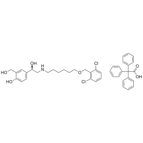 (R)-4-(2-((6-((2,6-dichlorobenzyl)oxy)hexyl)amino)-1-hydroxyethyl)-2-(hydroxymethyl)phenol 2,2,2-triphenylacetate