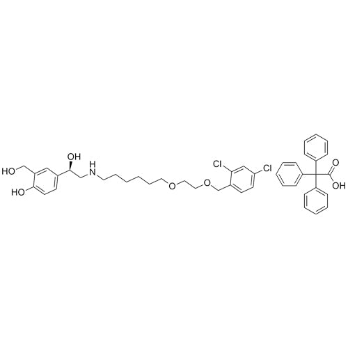 (R)-4-(2-((6-(2-((2,4-dichlorobenzyl)oxy)ethoxy)hexyl)amino)-1-hydroxyethyl)-2-(hydroxymethyl)phenol 2,2,2-triphenylacetate