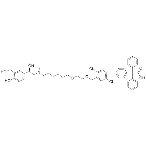 (R)-4-(2-((6-(2-((2,5-dichlorobenzyl)oxy)ethoxy)hexyl)amino)-1-hydroxyethyl)-2-(hydroxymethyl)phenol 2,2,2-triphenylacetate