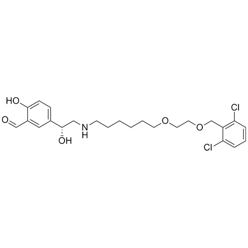 (R)-5-(2-((6-(2-((2,6-dichlorobenzyl)oxy)ethoxy)hexyl)amino)-1-hydroxyethyl)-2-hydroxybenzaldehyde