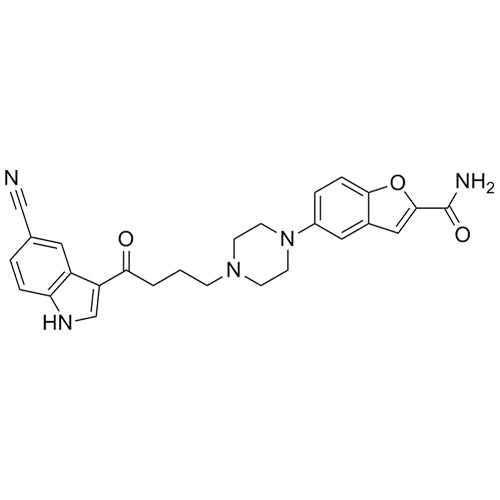 5-(4-(4-(5-cyano-1H-indol-3-yl)-4-oxobutyl)piperazin-1-yl)benzofuran-2-carboxamide